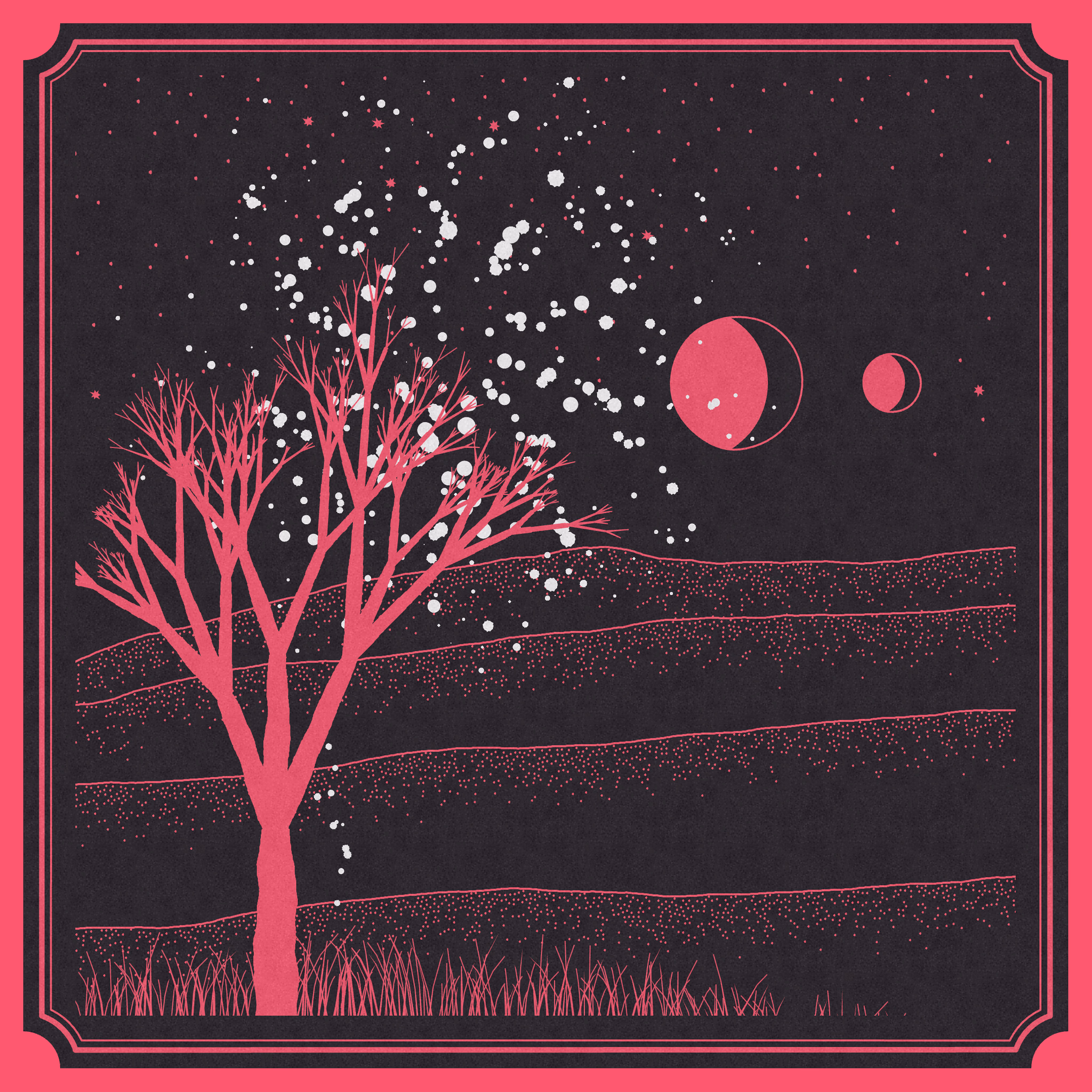 Fire Card (algorithmic artwork © 2021 Monokai)