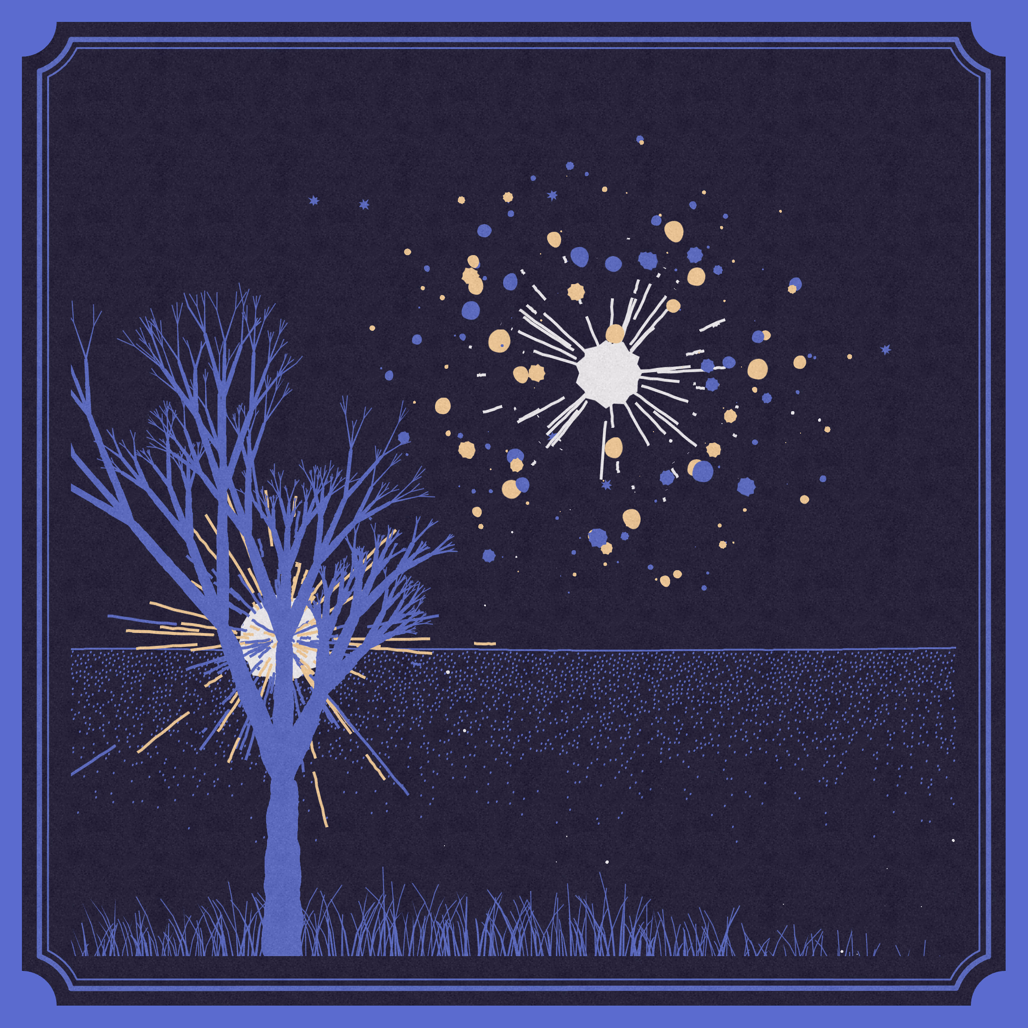 Fire Card (algorithmic artwork © 2021 Monokai)