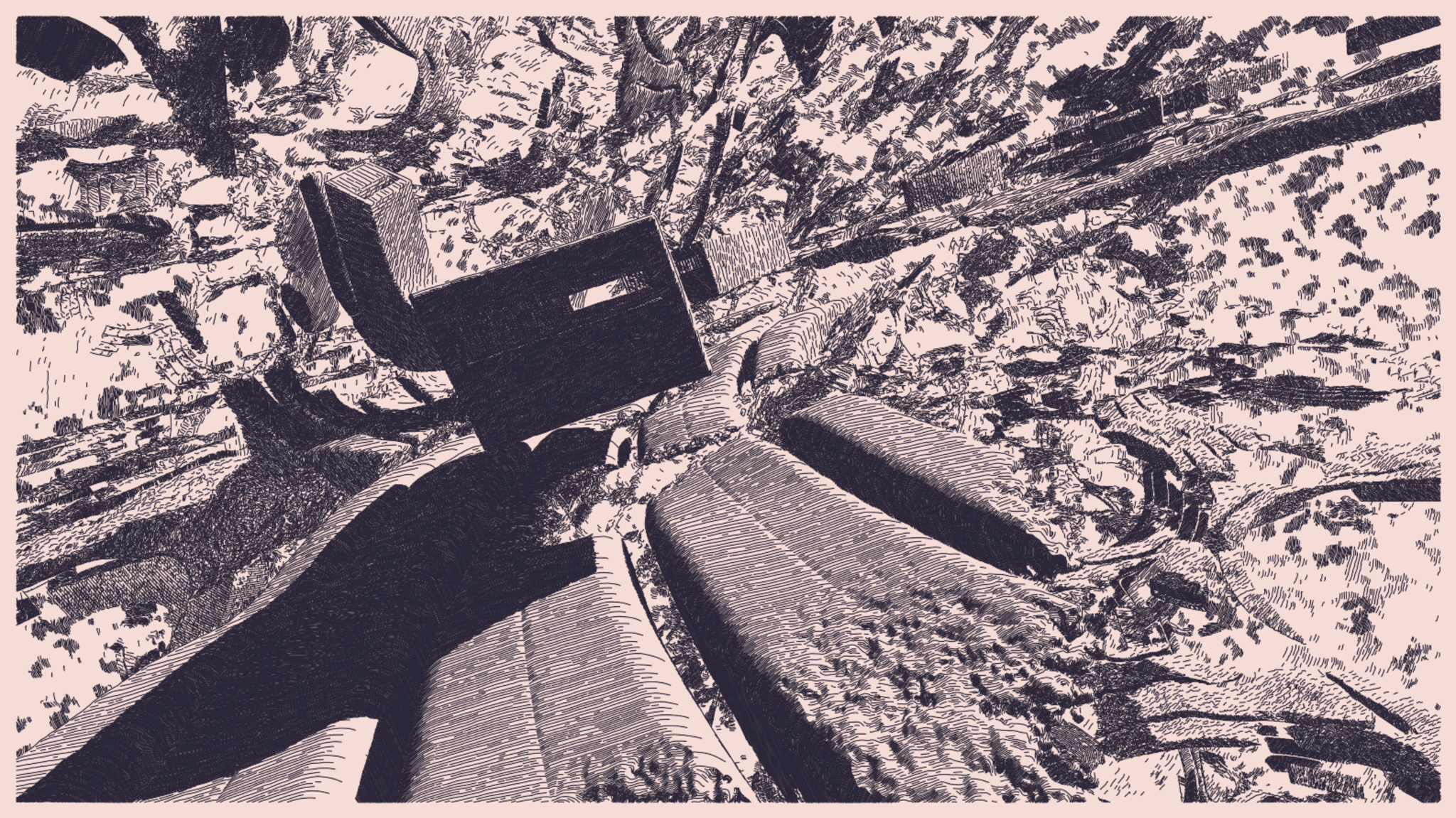 Art inside the Universal Rayhatcher algorithm (© 2023 Piter Pasma × Monokai)