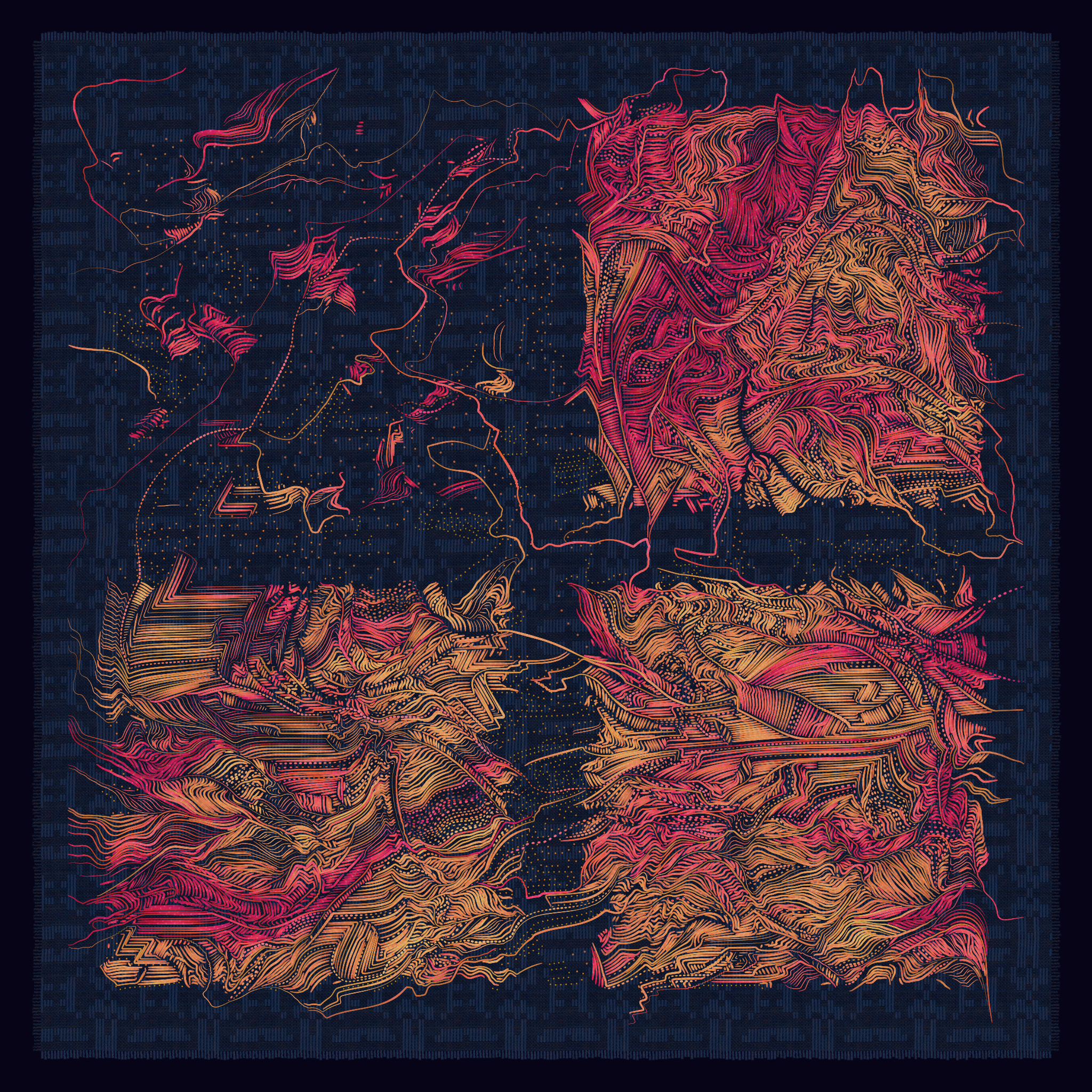 Draad (algorithmic artwork © 2022 Monokai)